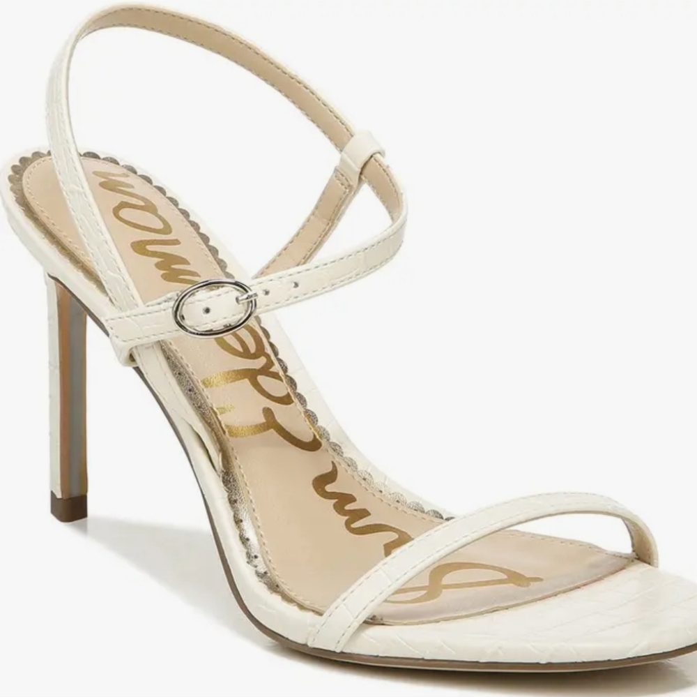 Sam Edelman Ivory Crocodile Heel